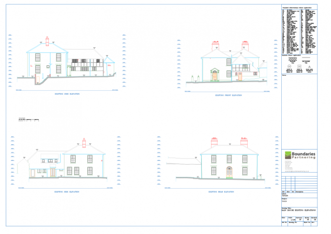 SAMPLE MAIN HOUSE EXISTING ELEVATIONS